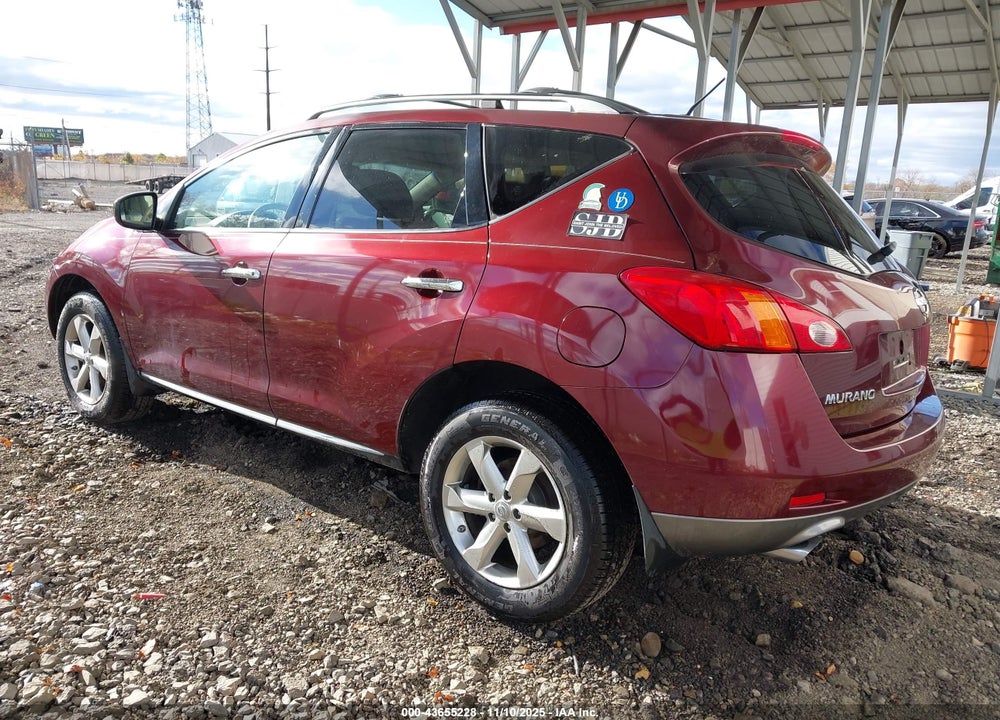 2010 NISSAN MURANO SL VIN: JN8AZ1MW1AW125865