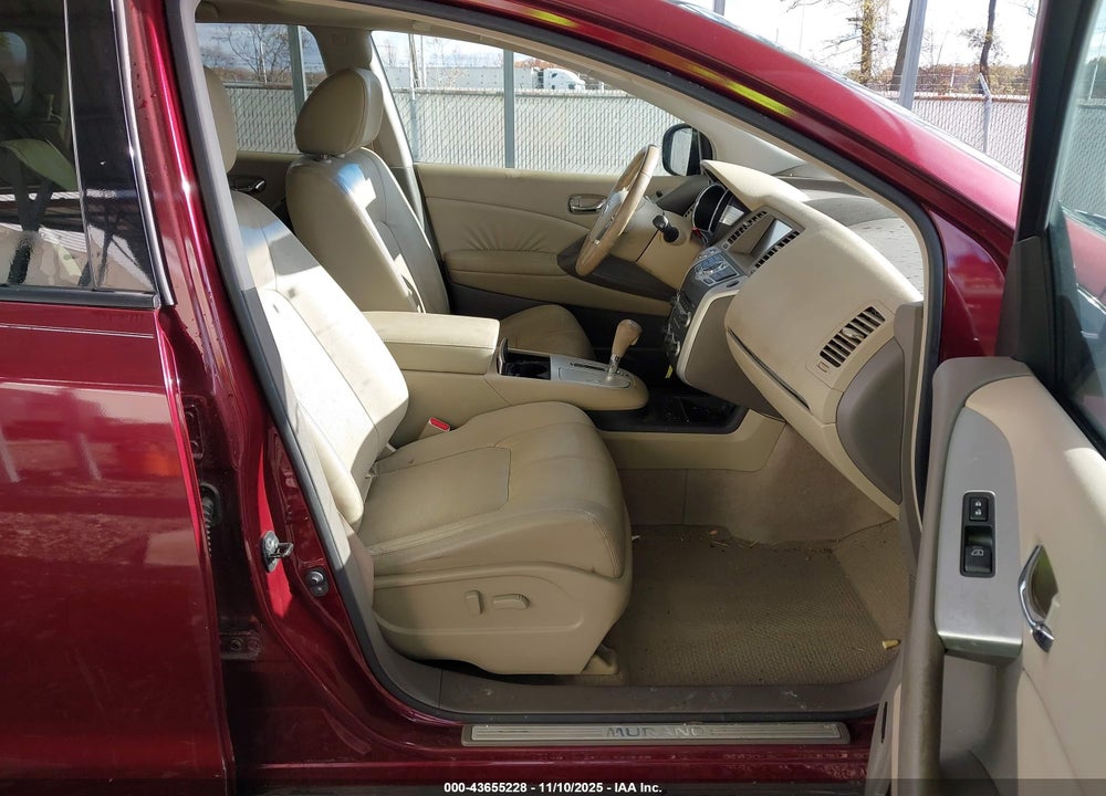 2010 NISSAN MURANO SL VIN: JN8AZ1MW1AW125865