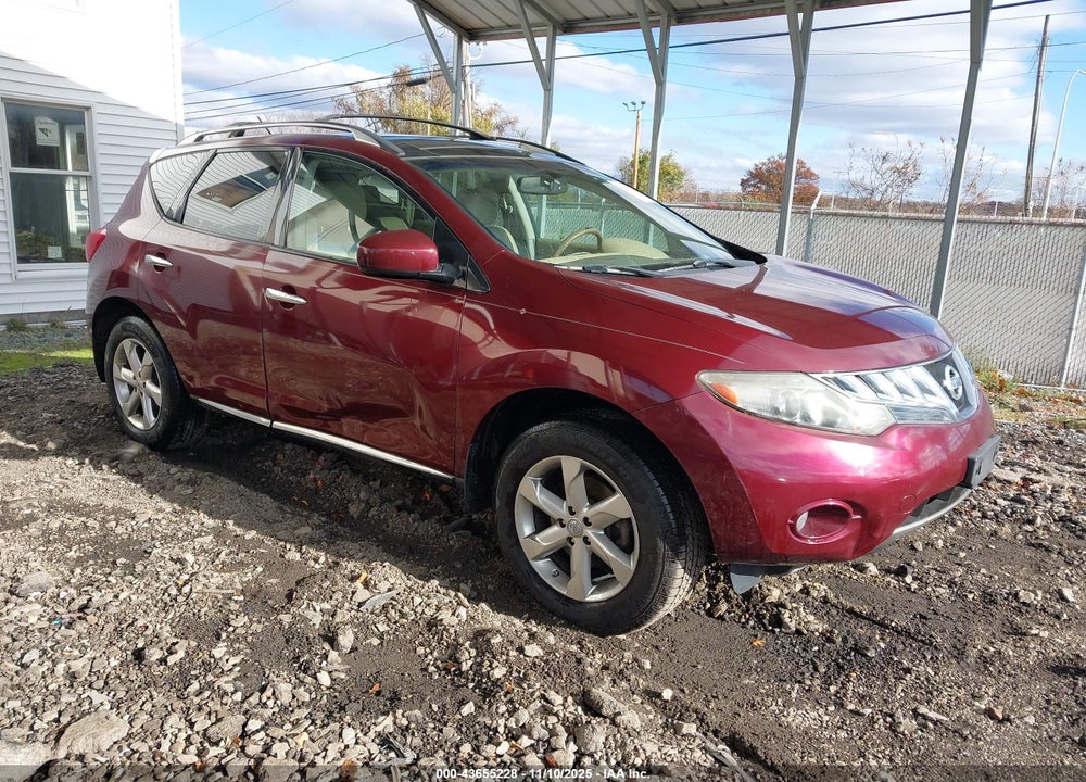 2010 NISSAN MURANO SL VIN: JN8AZ1MW1AW125865