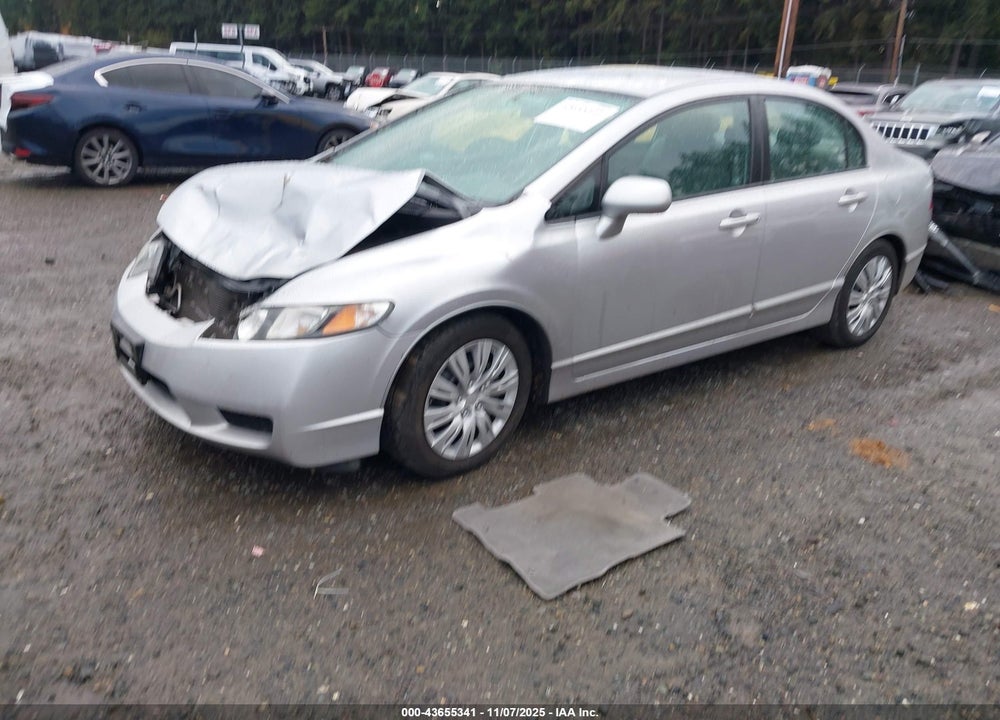 2011 HONDA CIVIC LX VIN: 2HGFA1F54BH306568