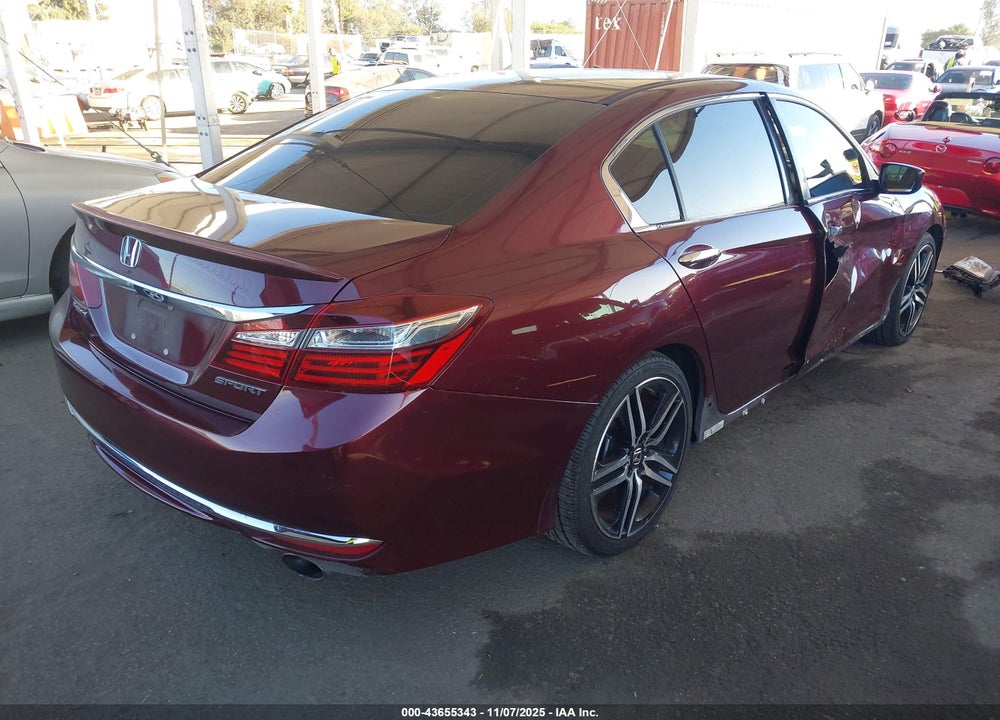 2017 HONDA ACCORD SPORT VIN: 1HGCR2F53HA118861