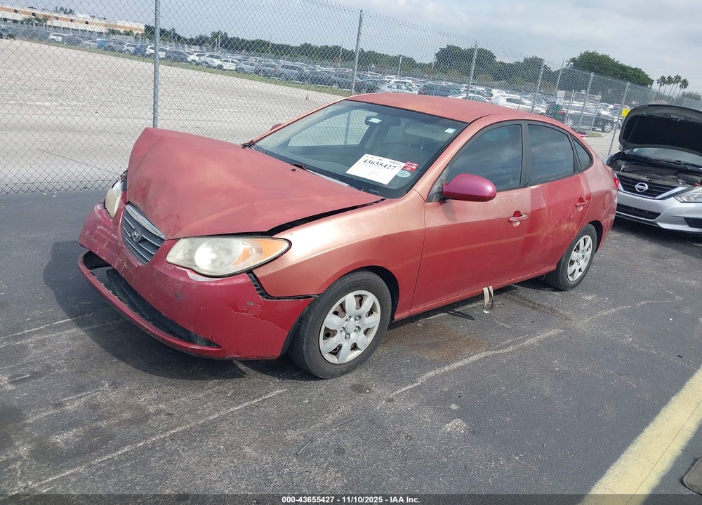 2009 HYUNDAI ELANTRA GLS VIN: KMHDU46D69U644725