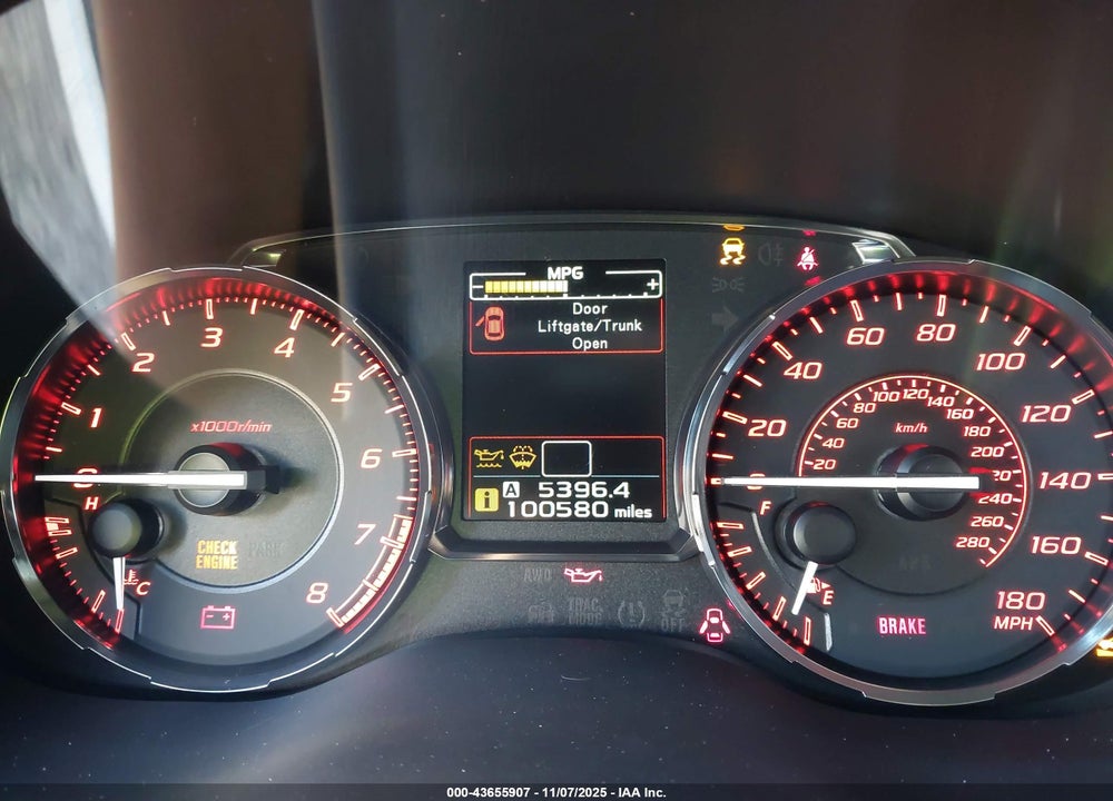 2016 SUBARU WRX VIN: JF1VA1B64G9816327