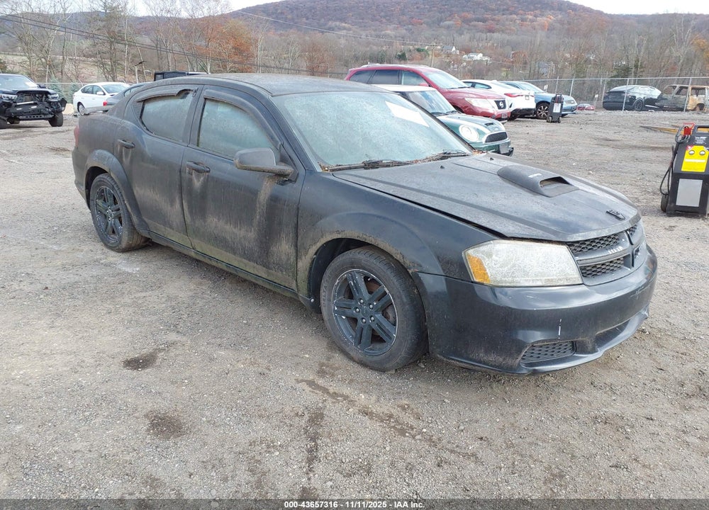 2013 DODGE AVENGER SE V6 VIN: 1C3CDZAG8DN581620