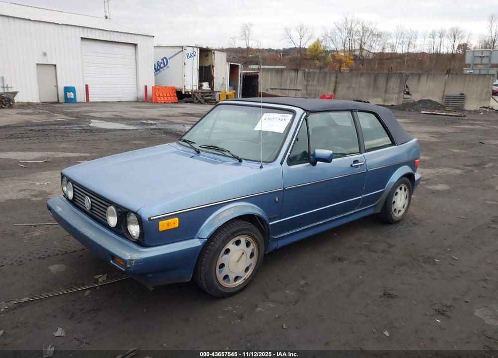 1989 VOLKSWAGEN CABRIOLET VIN: WVWCA0153KKO31318