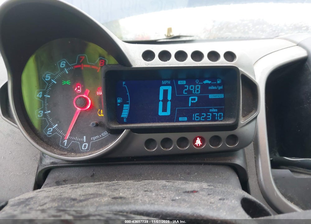 2012 CHEVROLET SONIC 2LZ VIN: 1G1JE6SBXC4184666