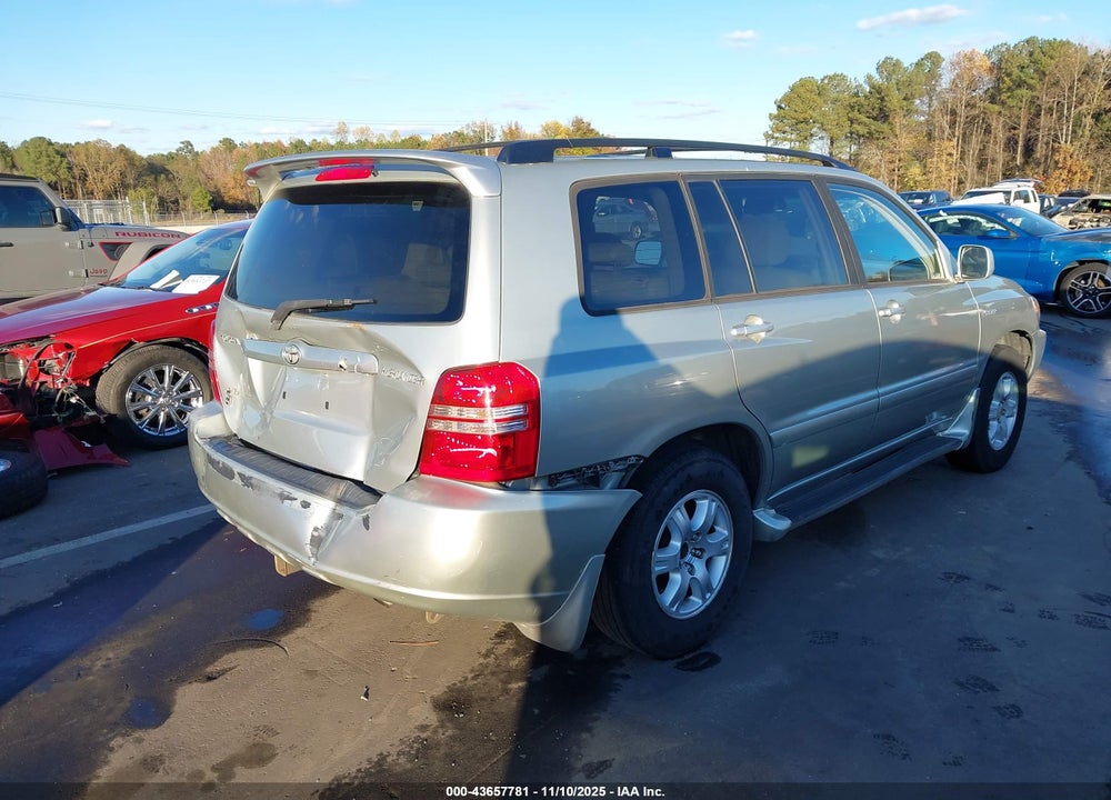 2003 TOYOTA HIGHLANDER LIMITED V6 VIN: JTEHF21A030138481