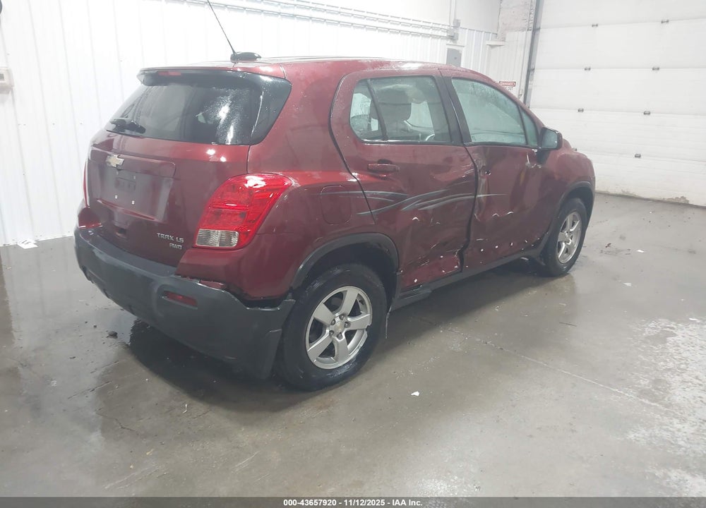2016 CHEVROLET TRAX 1LS VIN: 3GNCJNSB5GL262087