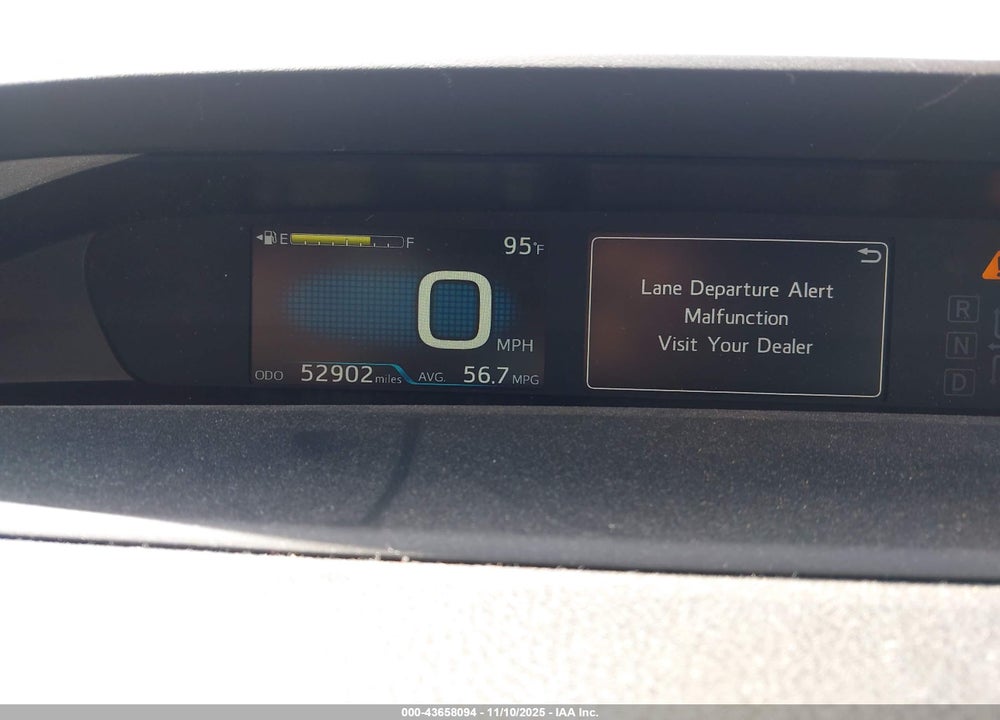 2019 TOYOTA PRIUS LE VIN: JTDKARFU1K3080530
