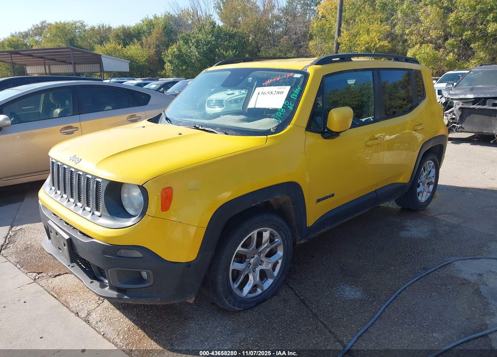 2016 JEEP RENEGADE LATITUDE VIN: ZACCJABTXGPD91878