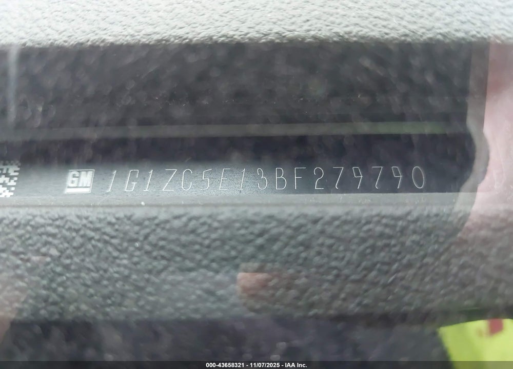 2011 CHEVROLET MALIBU VIN: 1G1ZC5E13BF279790