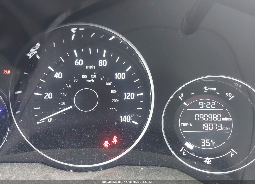 2016 HONDA HR-V VIN: 3CZRU6H53GM759399