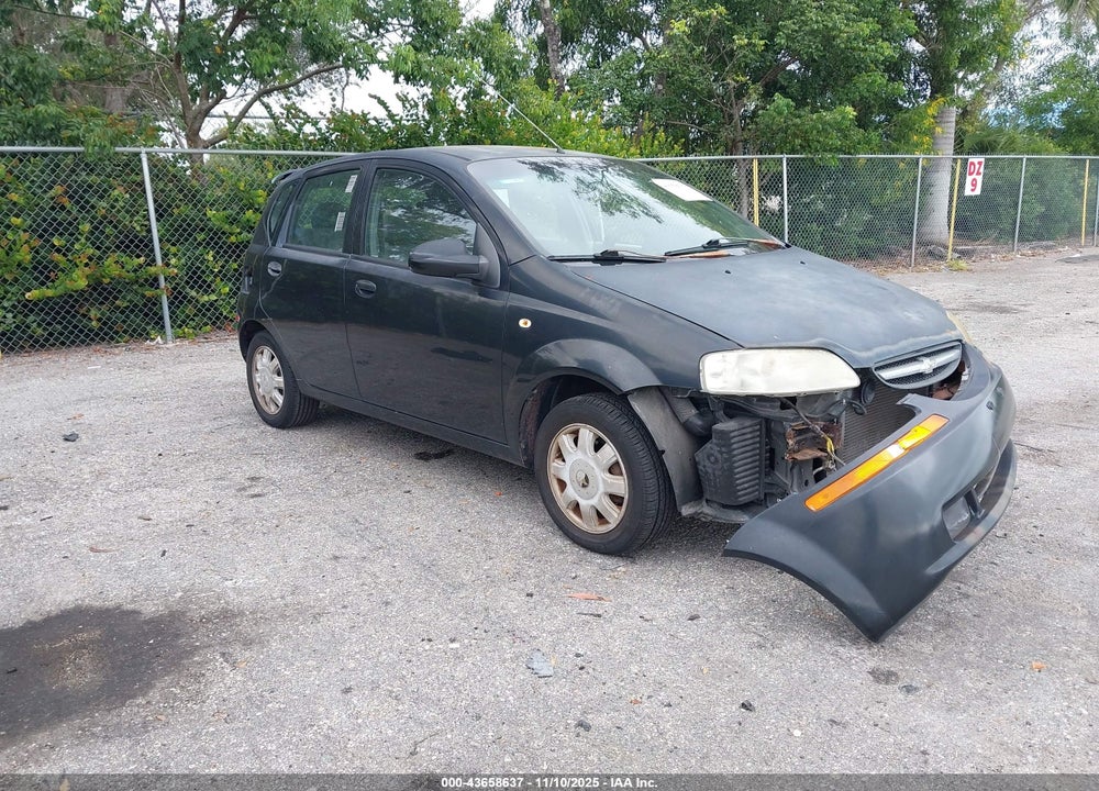 2005 CHEVROLET AVEO LT VIN: KL1TG62635B416138