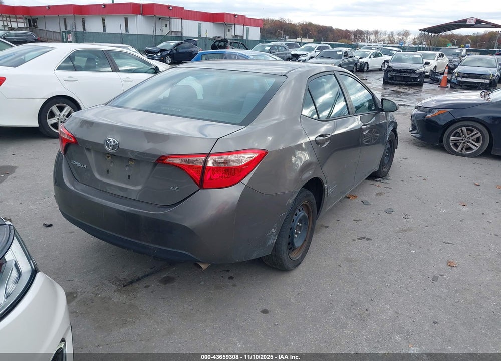2018 TOYOTA COROLLA LE VIN: 2T1BURHE9JC027822