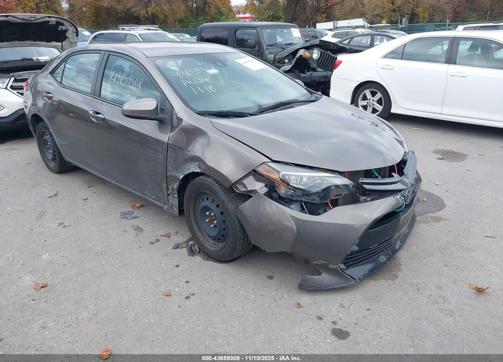 2018 TOYOTA COROLLA LE VIN: 2T1BURHE9JC027822