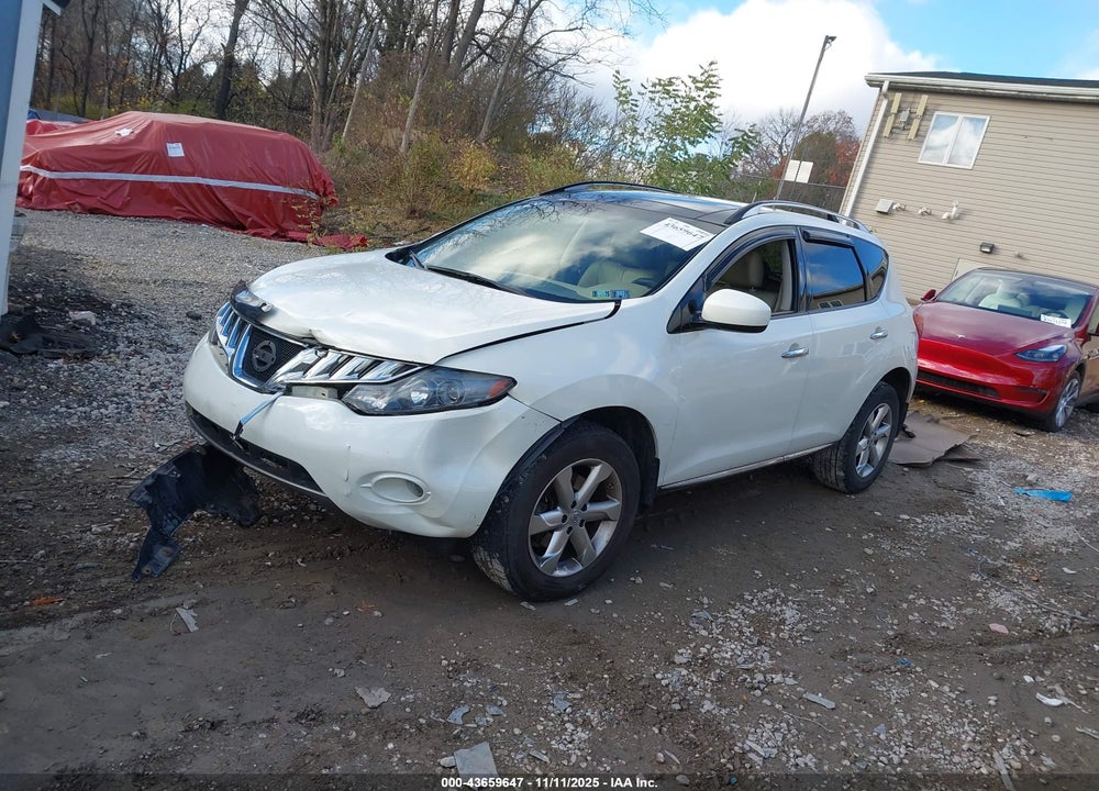 2010 NISSAN MURANO SL VIN: JN8AZ1MW7AW140872