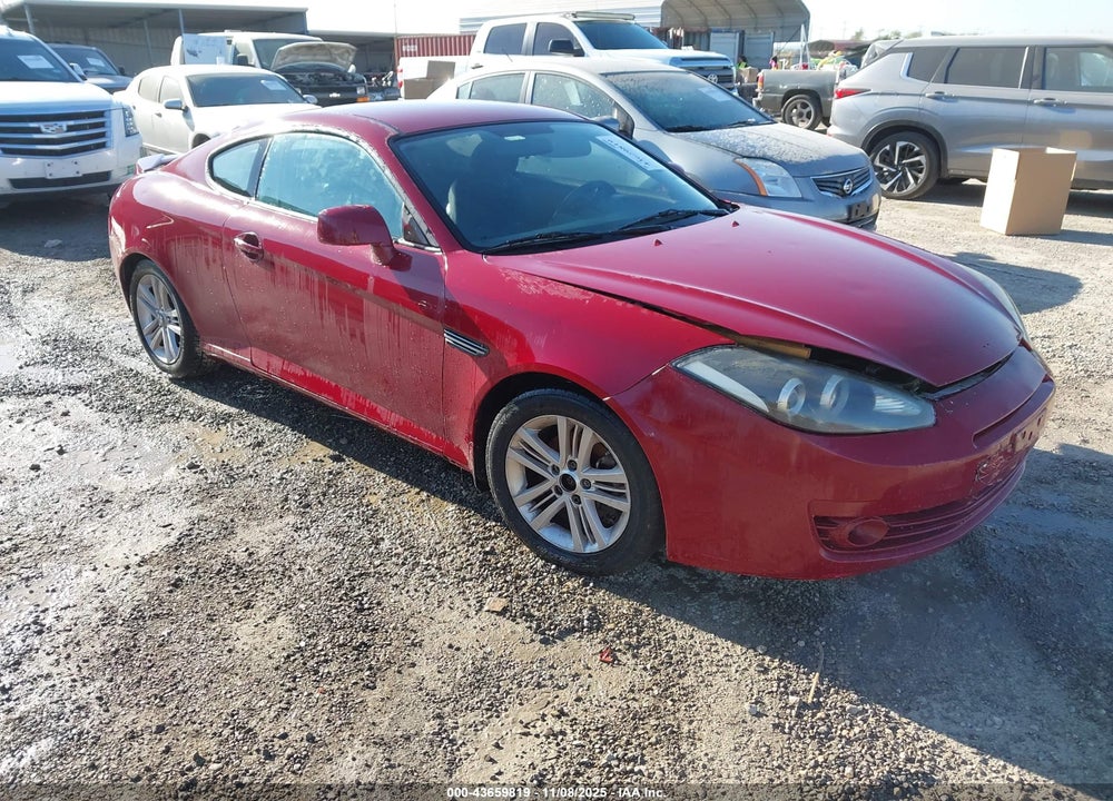 2007 HYUNDAI TIBURON GS VIN: KMHHM66D37U257639