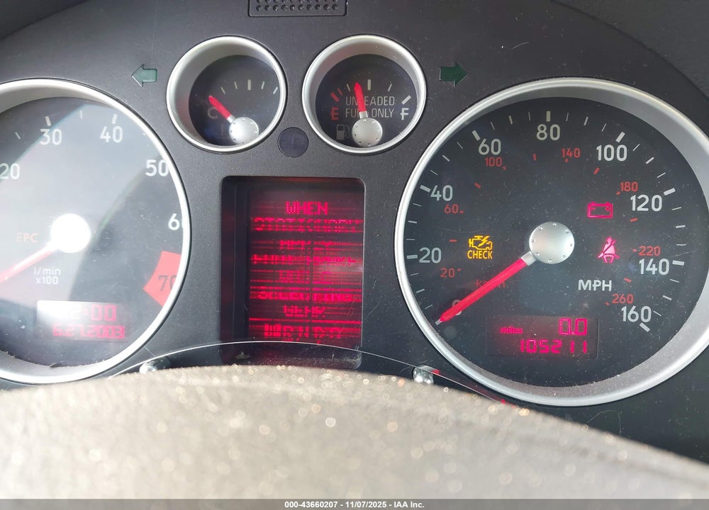 2004 AUDI TT 1.8L VIN: TRUSC28N641017001
