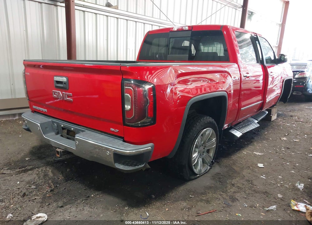2018 GMC SIERRA 1500 SLT VIN: 3GTU2NEC0JG409916