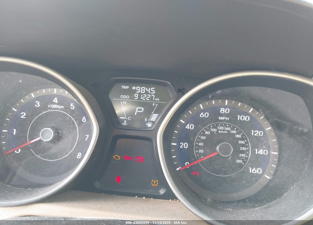 2013 HYUNDAI ELANTRA LIMITED VIN: 5NPDH4AE0DH320438