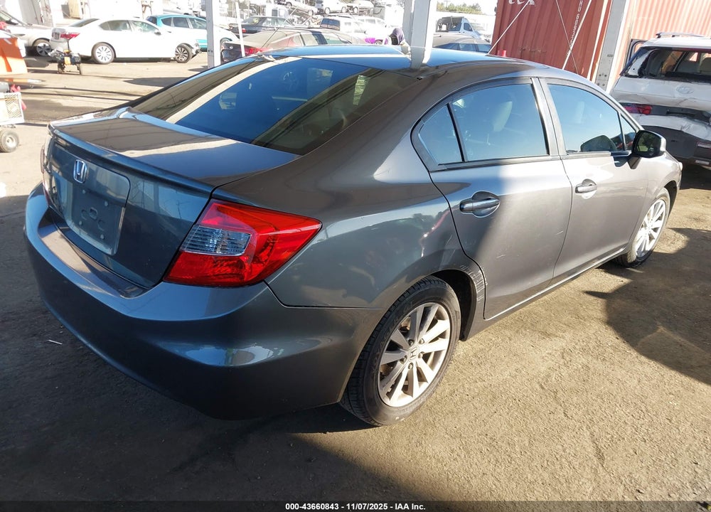 2012 HONDA CIVIC EX-L VIN: 2HGFB2F9XCH590876