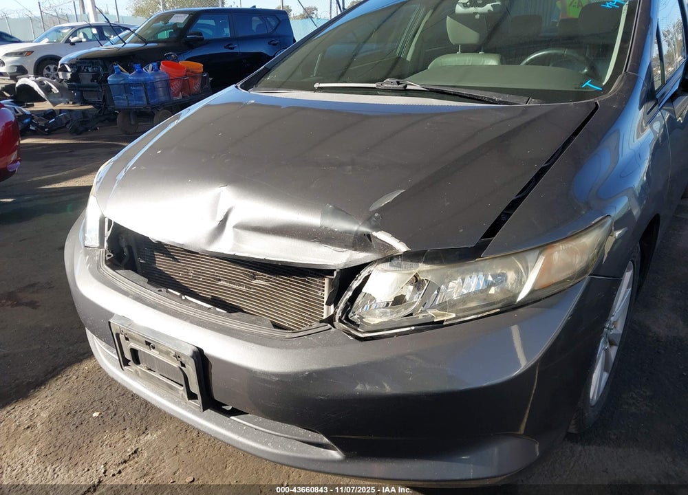2012 HONDA CIVIC EX-L VIN: 2HGFB2F9XCH590876