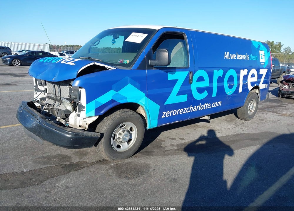2014 CHEVROLET EXPRESS 2500 WORK VAN VIN: 1GCWGGCA6E1202880