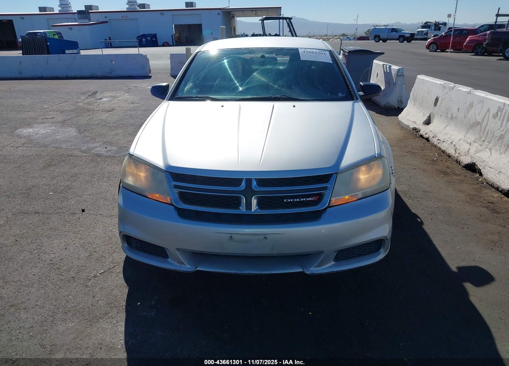 2012 DODGE AVENGER VIN: 1C3CDZAG5CN314398
