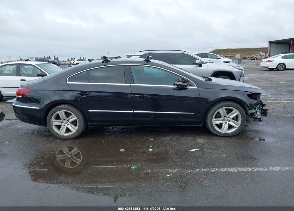 2013 VOLKSWAGEN CC 2.0T SPORT VIN: WVWBN7AN7DE513428