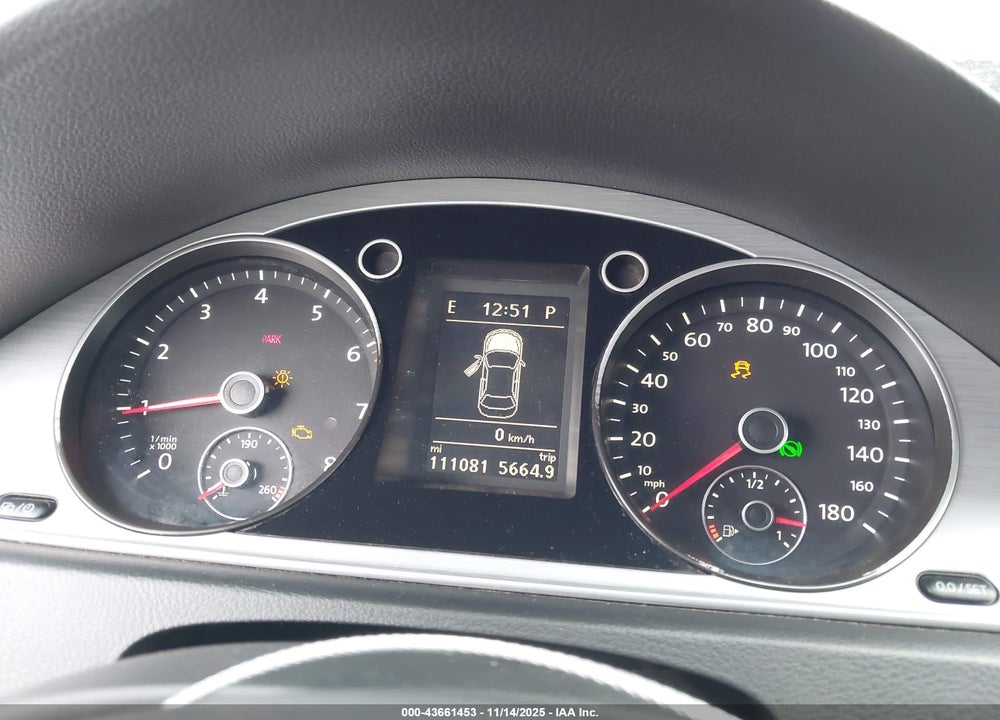 2013 VOLKSWAGEN CC 2.0T SPORT VIN: WVWBN7AN7DE513428