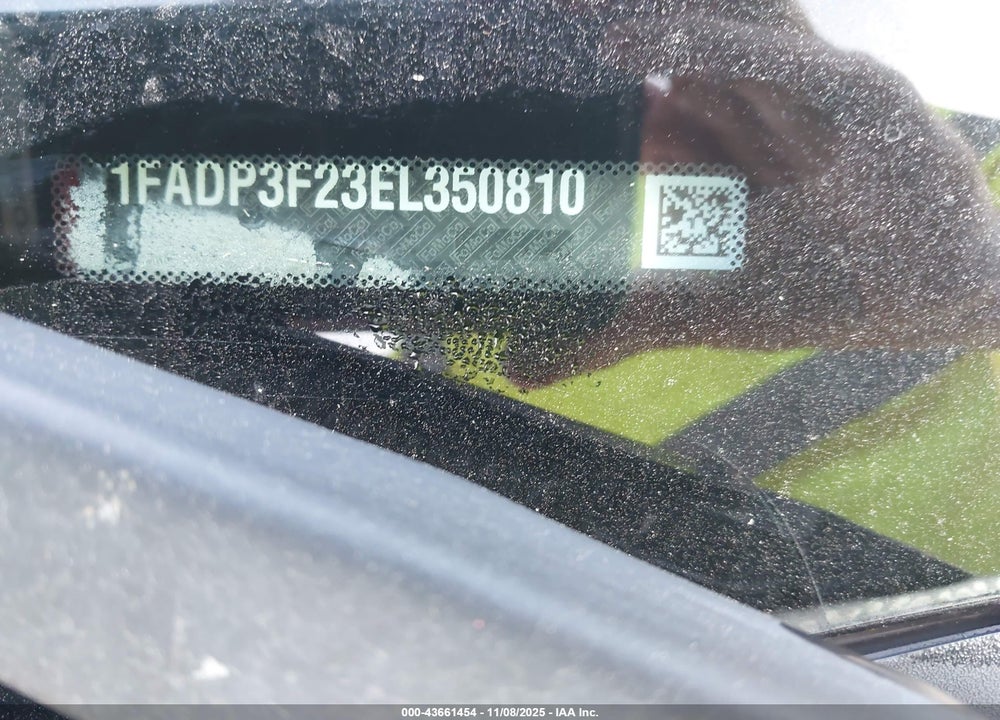 2014 FORD FOCUS SE VIN: 1FADP3F23EL350810