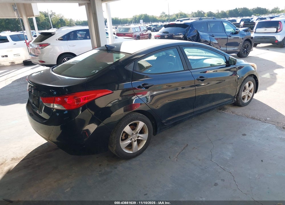 2012 HYUNDAI ELANTRA GLS VIN: 5NPDH4AE1CH140707