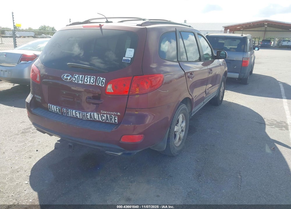2007 HYUNDAI SANTA FE GLS VIN: 5NMSG13DX7H124022