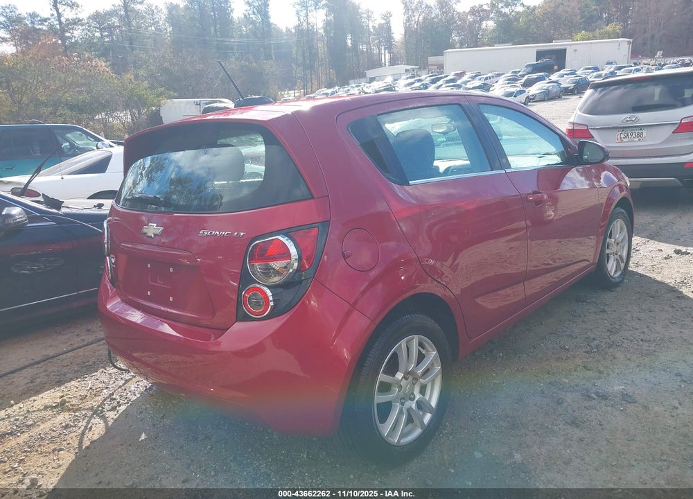 2015 CHEVROLET SONIC LT AUTO VIN: 1G1JC6SH7F4134158