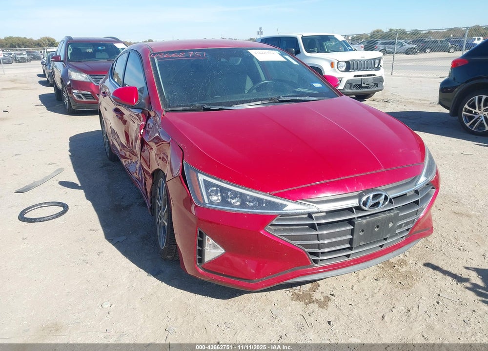 2019 HYUNDAI ELANTRA LIMITED VIN: KMHD84LF6KU888861
