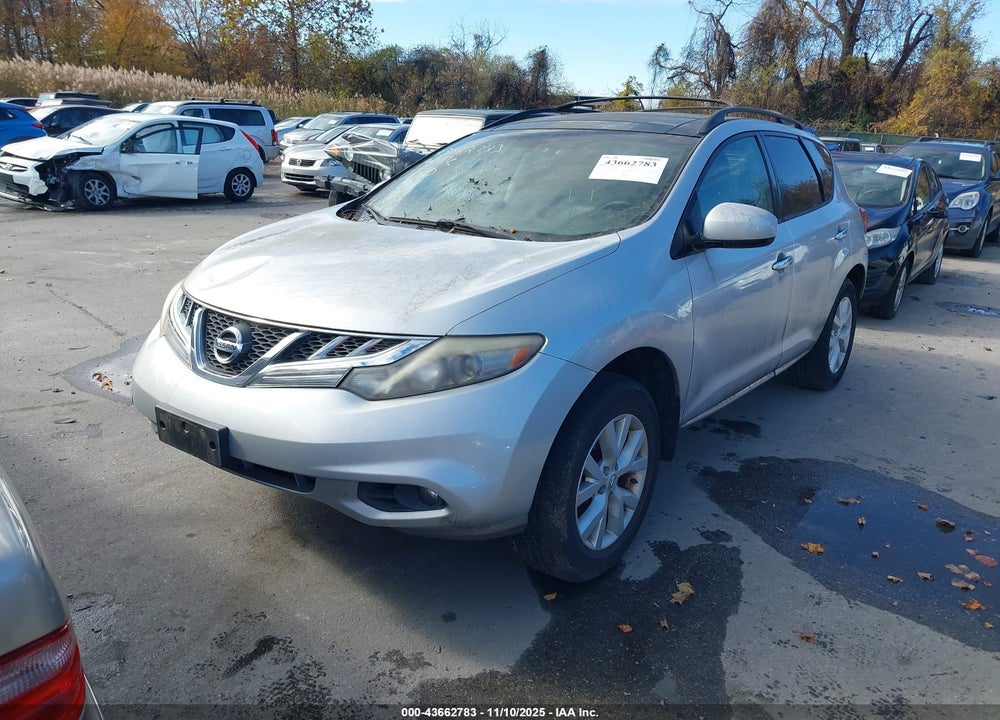 2012 NISSAN MURANO SL VIN: JN8AZ1MW2CW210507