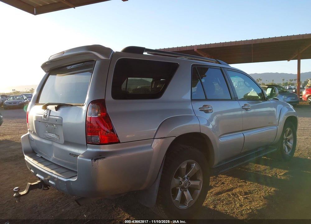 2007 TOYOTA 4RUNNER LIMITED V6 VIN: JTEZU17R678086931