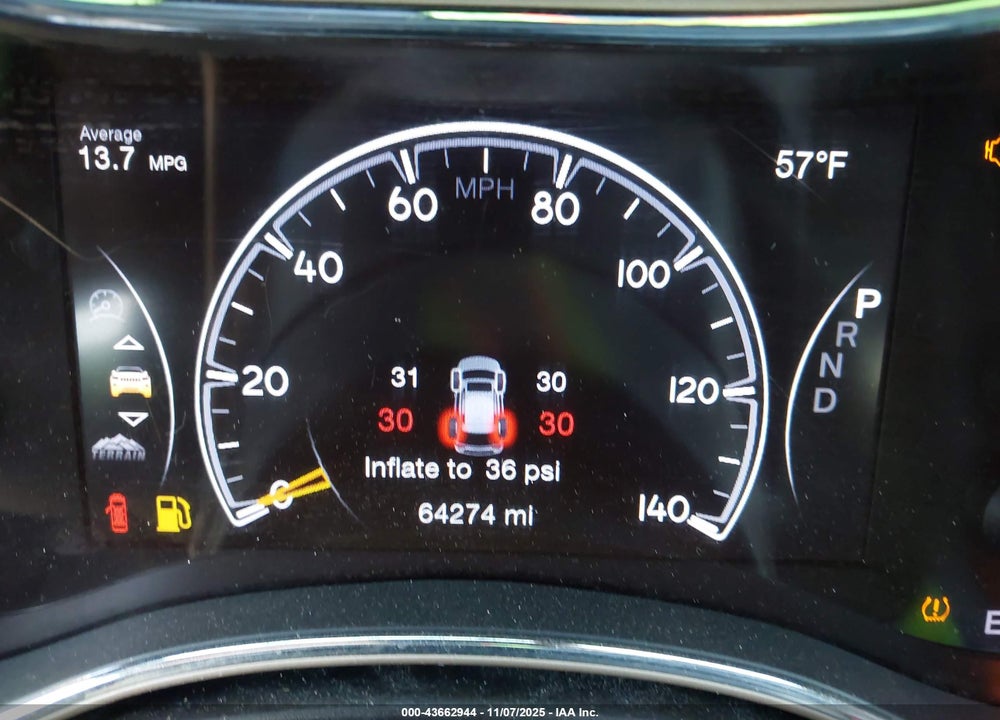 2017 JEEP GRAND CHEROKEE LIMITED 4X4 VIN: 1C4RJFBG4HC635797