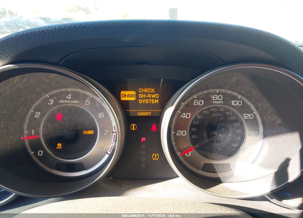 2011 ACURA MDX VIN: 2HNYD2H25BH502262
