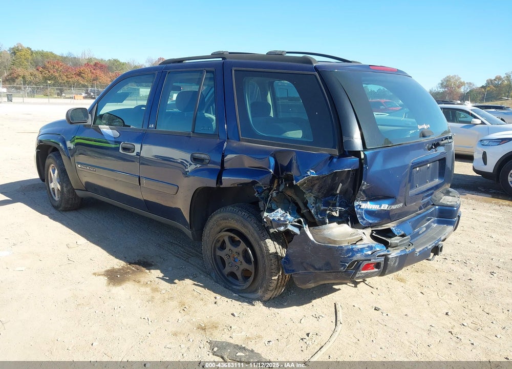 2002 CHEVROLET TRAILBLAZER LS VIN: 1GNDS13S422475762