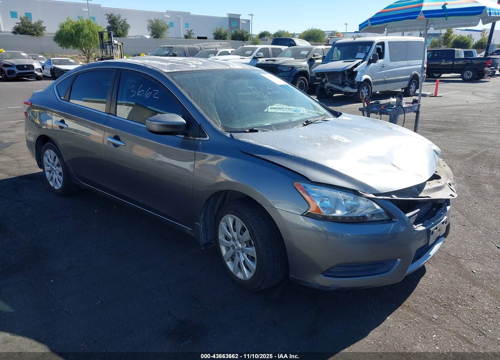 2015 NISSAN SENTRA S VIN: 3N1AB7AP8FY382797