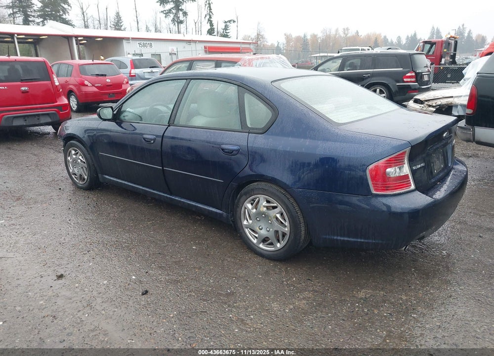 2006 SUBARU LEGACY 2.5I VIN: 4S3BL626067211431