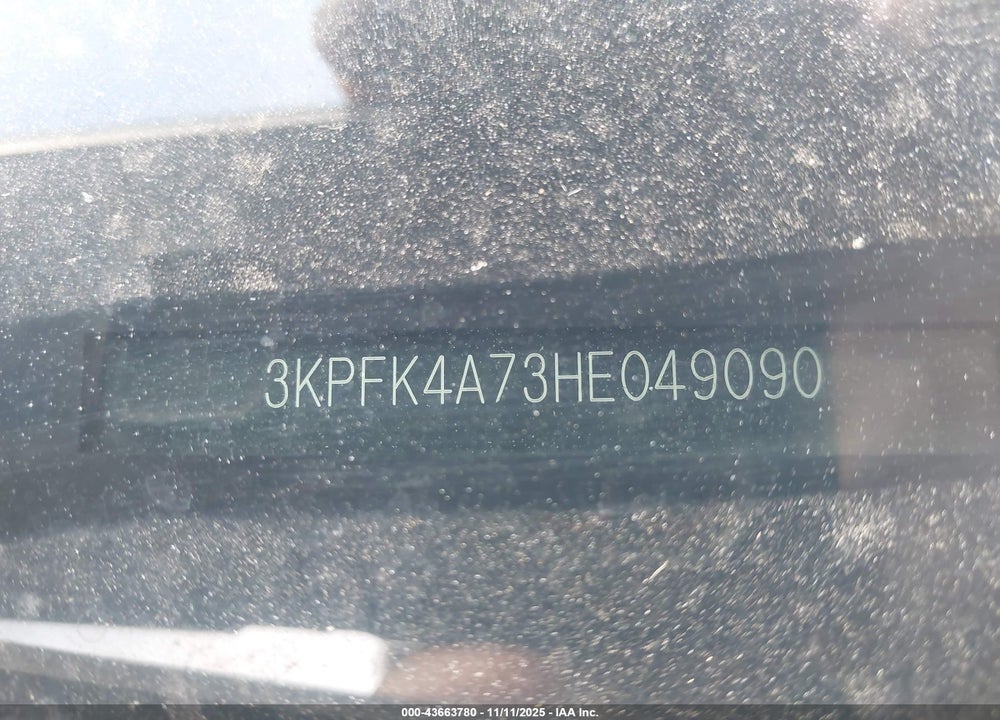 2017 KIA FORTE LX VIN: 3KPFK4A73HE049090