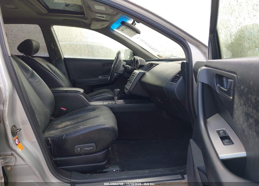 2005 NISSAN MURANO SL VIN: JN8AZ08T75W324757