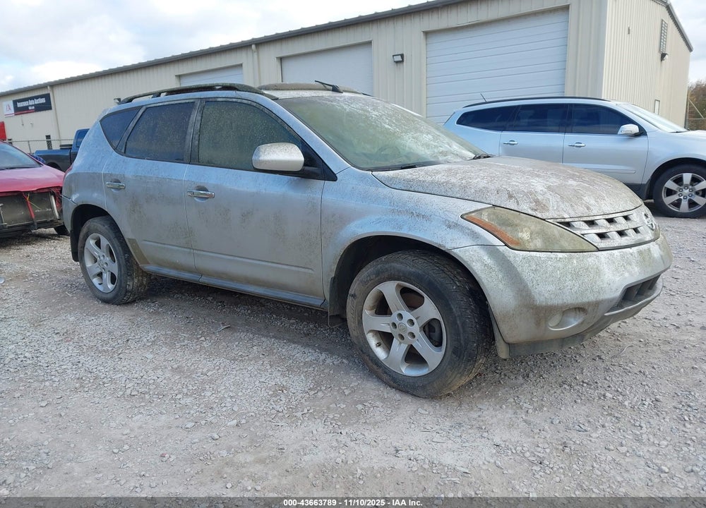 2005 NISSAN MURANO SL VIN: JN8AZ08T75W324757