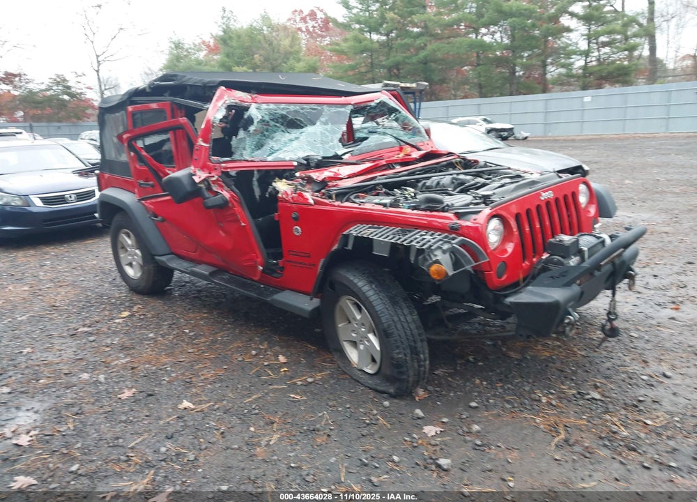 2017 JEEP WRANGLER UNLIMITED SPORT 4X4 VIN: 1C4BJWDG6HL671568