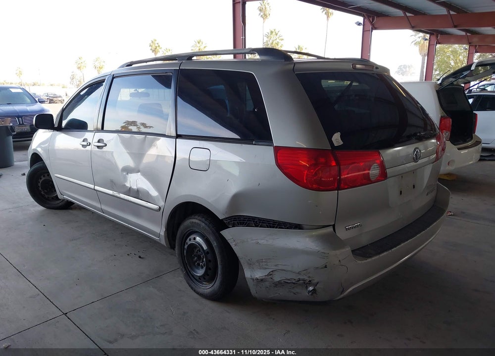 2008 TOYOTA SIENNA LE VIN: 5TDZK23CX8S176386