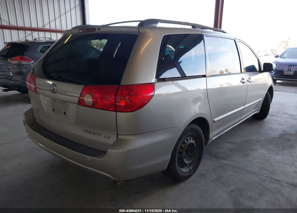 2008 TOYOTA SIENNA LE VIN: 5TDZK23CX8S176386