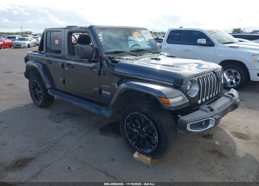 2021 JEEP WRANGLER 4XE UNLIMITED SAHARA 4X4 VIN: 1C4JJXP68MW787917