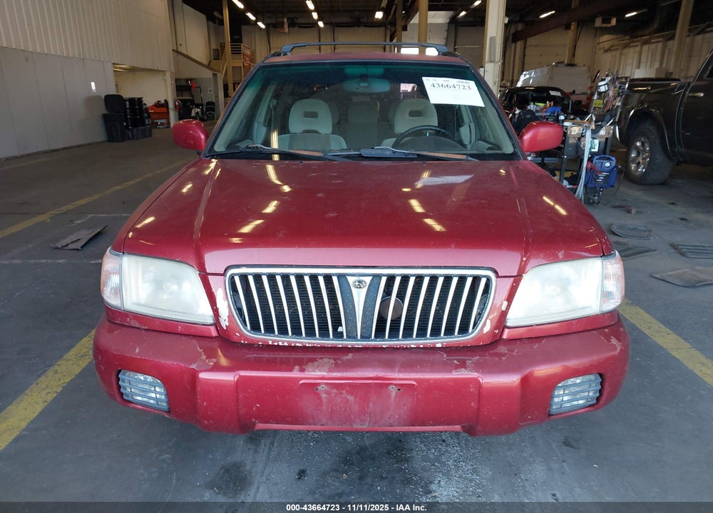 2001 SUBARU FORESTER S VIN: JF1SF656X1G740578